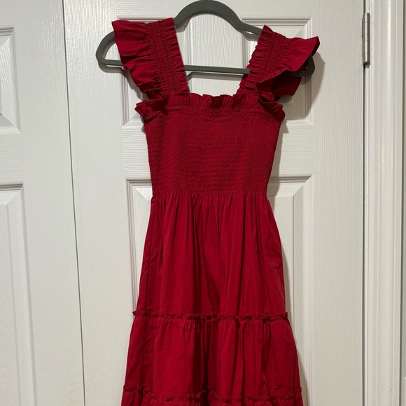 Hill House Home Ellie Nap Dress Victorian Red cotton - Picture 2 of 5
